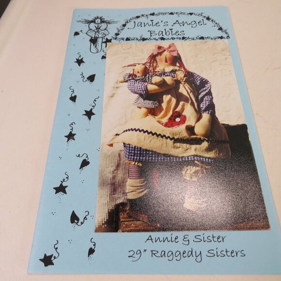 Janie's Angel Babies 29" Raggedy Ann type Doll Sewing Pattern Country - Picture 2 of 8